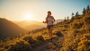 "Person exercising and looking energetic."