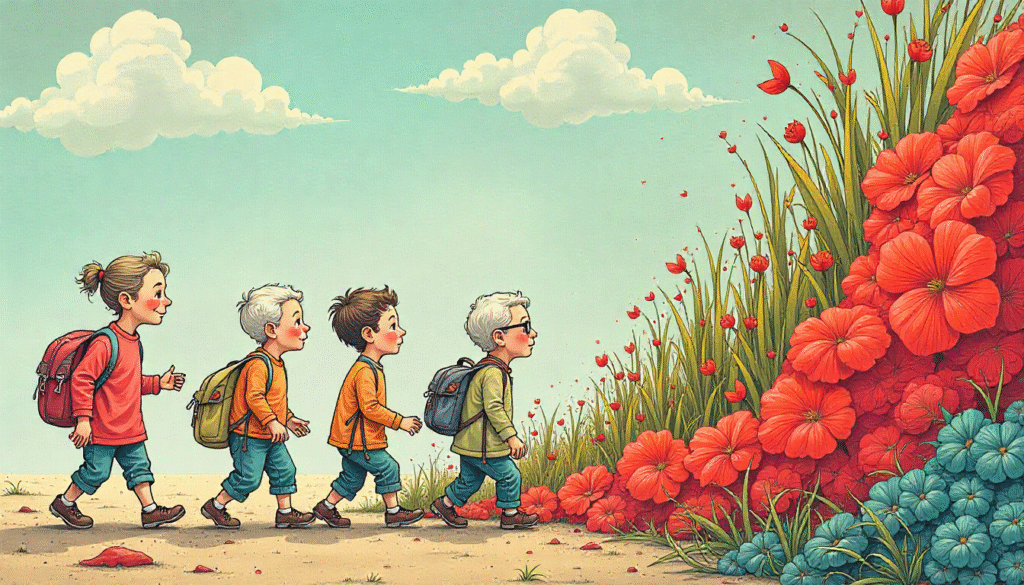 Chart illustrating the increasing global percentage of population aged 60+ over time.